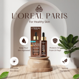 White Brown Minimalist Face Serum Skincare Beauty Product Instagram Post 300x300